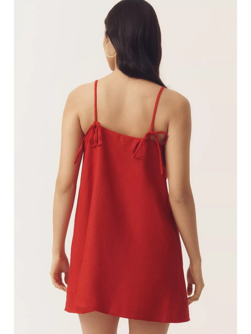 REFORMATION Aubree Sun-dried Tomato Linen Dress Size Medium NEW NWT - Picture 3 of 5